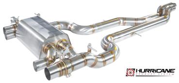 Hurricane Exhaust 3.5" Straight Pipe ECE Klappenanlage für BMW M3 F80 431PS